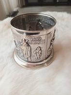 Douwe egberts verzilverde vintage lepeltjes vaasje, Antiek en Kunst, Ophalen of Verzenden