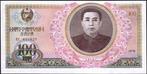 Noord-Korea bankbiljet 100 Won 1978, Pick 22a UNC, Ophalen of Verzenden, Oost-Azië, Los biljet