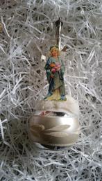 oude grote kerstbal nummer 406 lange hals engelprent, Ophalen of Verzenden, Gebruikt