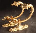 Paar antieke vergulde bronzen embrasses, Antiek en Kunst, Ophalen of Verzenden