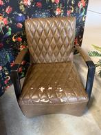 Industriële fauteuil met diamantstiksel – opknapper, Ophalen, Zo goed als nieuw