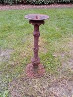 Brocante gietijzeren kandelaar, Ophalen of Verzenden, Gebruikt