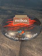 Miko Koffie Emaille Reclamebord Anno 1801, Ophalen of Verzenden, Gebruikt, Reclamebord