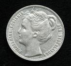 Prachtige 1 gulden 1908 - Wilhelmina, Postzegels en Munten, Munten | Nederland, Zilver, Koningin Wilhelmina, 1 gulden, Ophalen of Verzenden