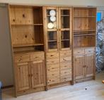 Kast, hout, lades en schappen., Huis en Inrichting, Kasten | Buffetkasten, Ophalen, Gebruikt, 200 cm of meer, 200 cm of meer