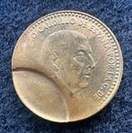 Peseta met extreme misslag, Ophalen of Verzenden, Spanje, Overige waardes, Losse munt