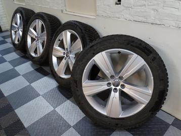 Set Audi Q7 orig LMV 235/55 20 Continental IceContact Spikes beschikbaar voor biedingen