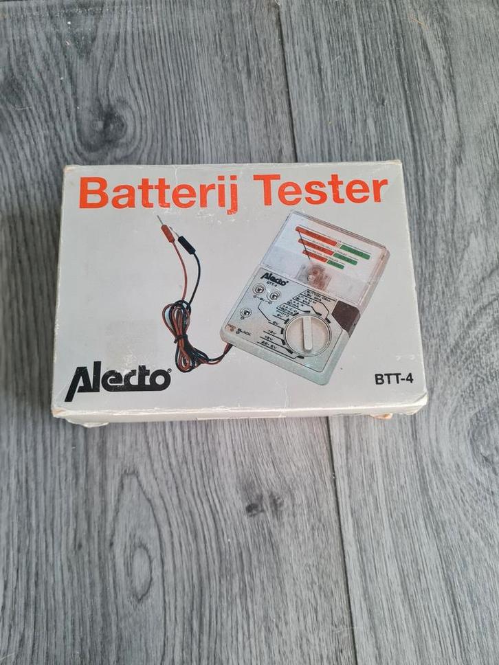 Alecto BTT-4 Batterij Tester, Doe-het-zelf en Verbouw, Meetapparatuur, Gebruikt, Elektriciteit, Ophalen