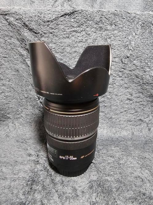 Canon EFS 17-55mm F2.8 IS USM inclusief zonnekap, Audio, Tv en Foto, Fotografie | Lenzen en Objectieven, Zo goed als nieuw, Ophalen of Verzenden