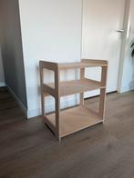 Handgemaakt houten kastje voor platenspeler/opslag, Met plank(en), Minder dan 50 cm, Ophalen of Verzenden, Zo goed als nieuw