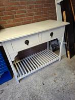 Witte Dressoir/Commode met lades en plank, Antiek en Kunst, Ophalen