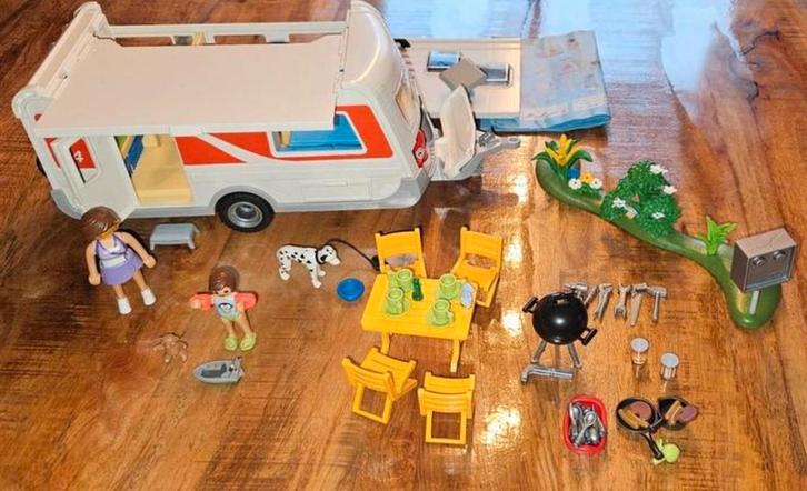 Playmobil Caravan met Accessoires, Kinderen en Baby's, Speelgoed | Playmobil, Gebruikt, Complete set, Ophalen of Verzenden