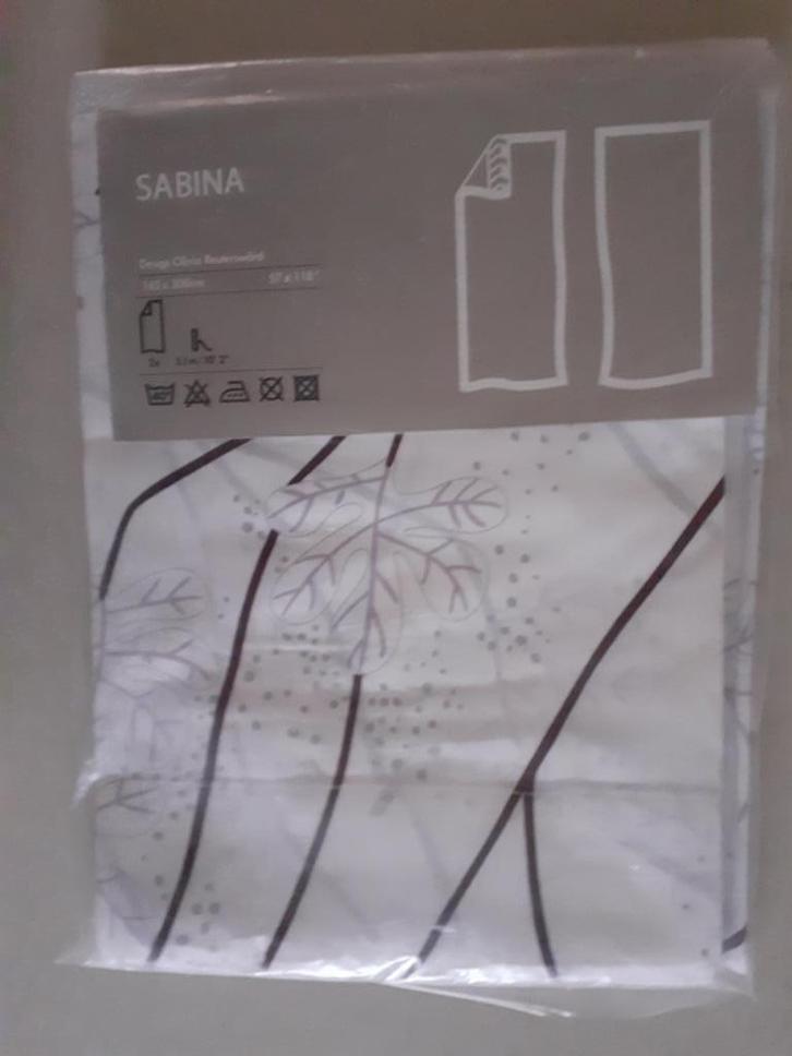 OVERGORDIJNEN nieuw, inhoud 2 stuks, afm. 145x300 cm ikea, Huis en Inrichting, Stoffering | Gordijnen en Lamellen, Nieuw, 200 cm of meer