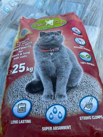Partij kattengrind 25 kilo zak meerdere pallets op voorraad! beschikbaar voor biedingen