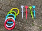 Buitenspeelgoed; bowling set, ringwerpen, 2xschep, zandvorm, Ophalen of Verzenden, Gebruikt
