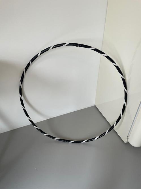 Hoepel hoopityourself hoop 100cm intermediate zwart wit, Sport en Fitness, Hoelahoeps, Gebruikt, Hoelahoep, Ophalen of Verzenden