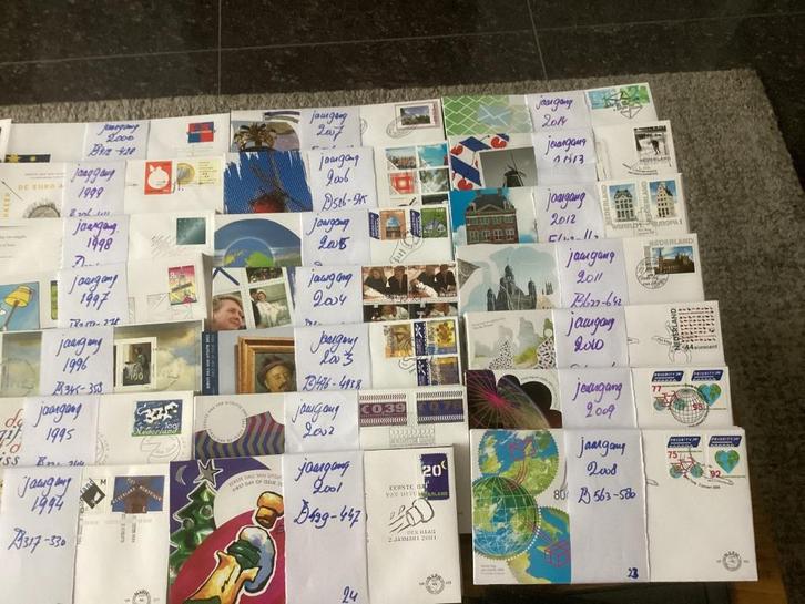 Nu 100,00 euro 12 jaargangen Fdc Nederland 2000 tm 2011 comp, Postzegels en Munten, Postzegels | Volle albums en Verzamelingen