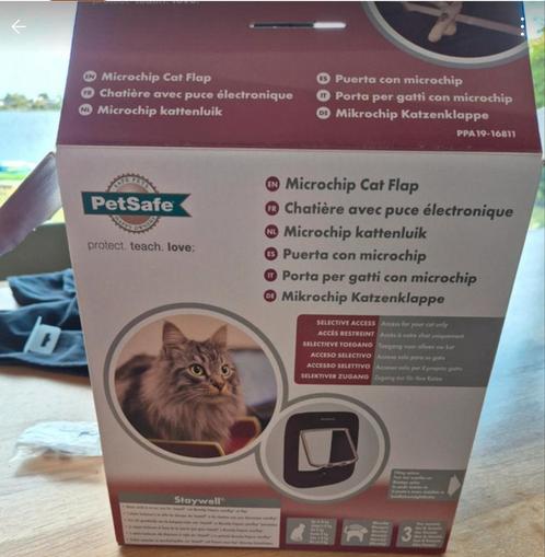 Petsafe microchip kattenluik (zeer goede staat), Dieren en Toebehoren, Katten-accessoires, Zo goed als nieuw, Verzenden