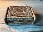 Rotan Visitekaartjeshouder & Bureau Organizer, Ophalen, Mand, Zo goed als nieuw, Riet