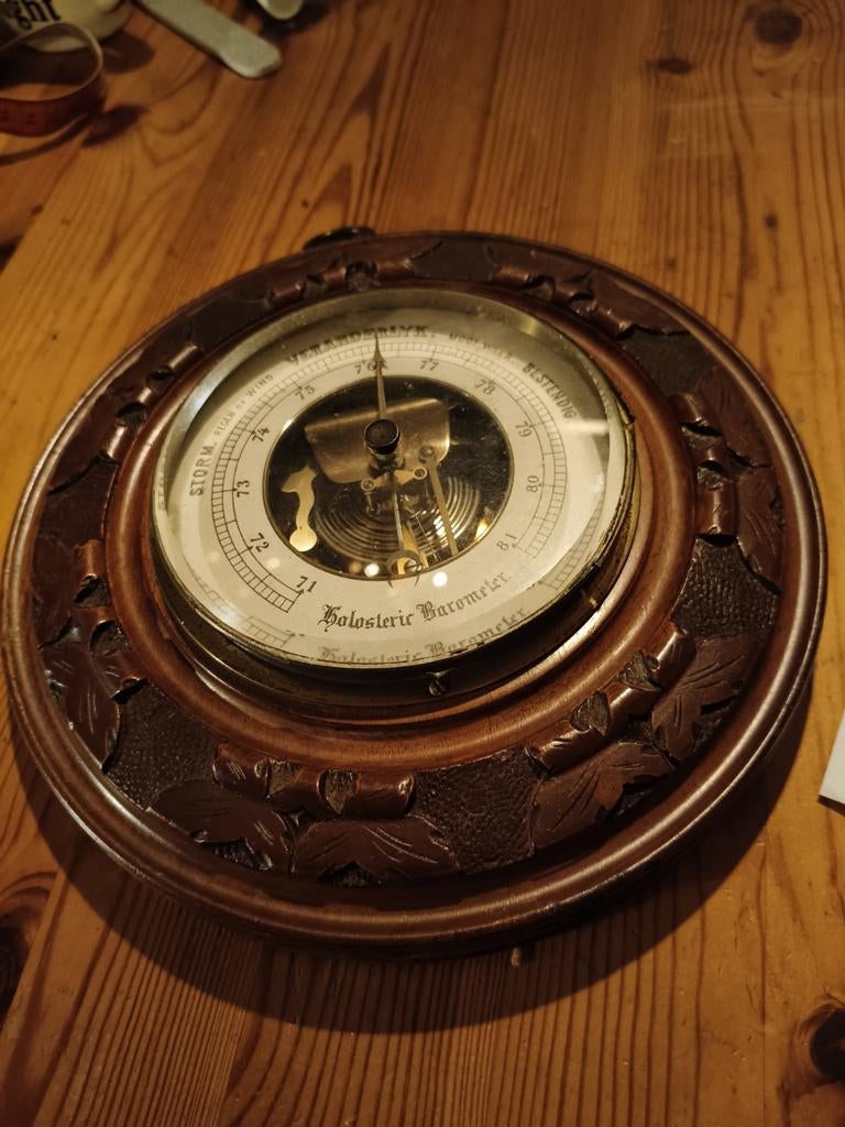 Antieke Victoriaanse Barometer, Antiek en Kunst, Antiek | Gereedschap en Instrumenten, Ophalen of Verzenden