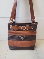 "Prada" leren tas | Handtas gemaakt van echt leer! Bruin, Ophalen of Verzenden, Bruin, Handtas