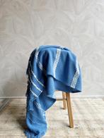 Vintage blauw witte sprei / deken / plaid, -, -, Ophalen of Verzenden, Zo goed als nieuw