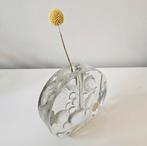 Vintage design Solifleur Vaasje (of kandelaar) dik rond glas, Overige kleuren, Ophalen of Verzenden, X, Minder dan 50 cm