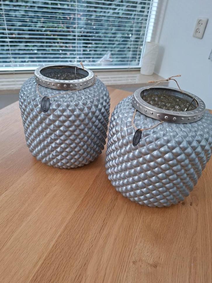 Riverdale Windlichten Set, Huis en Inrichting, Woonaccessoires | Vazen, Zo goed als nieuw, Overige kleuren, Minder dan 50 cm, Overige materialen