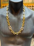 18KT Goud - 112.8 Gram - Ketting - PLATTE MAGNUM, Sieraden, Tassen en Uiterlijk, Kettingen, Ophalen, Nieuw, Goud, Goud