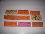 Kavel oude spoorkaartjes Gemeente Tram Arnhem, Ophalen of Verzenden, Gebruikt, Tram, Kaart of Prent