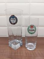 Leeuw bierglas Valkenburg  2 stuks, Ophalen of Verzenden, Zo goed als nieuw, Glas of Glazen, Leeuw