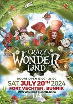 Crazy Wonderland fort Vechten 1x ticket, Tickets en Kaartjes, Concerten | House, Techno en Trance, Eén persoon, September