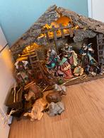 Grote Kerststal met Figuren en Verlichting, Diversen, Kerst, Ophalen