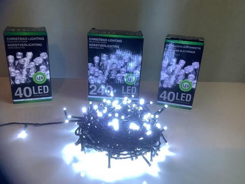 2 doosjes met 40 en 1 doos met 240 led-verlichting buiten, Diversen, Kerst, Zo goed als nieuw, Ophalen of Verzenden