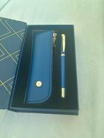 Belius Vulpen Set met Etui - Blauw/Goud Design, Antiek en Kunst, Ophalen