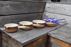 Le Creuset steelpan 3x, gietijzer (16-18-20), Koekenpan of Braadpan, Gebruikt, Ophalen, Gietijzer