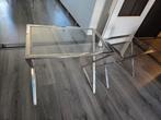 bijzet tafel, Ophalen, Gebruikt, 50 tot 100 cm, Glas