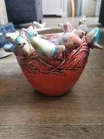 Des pots pot met vogels, Rond, Ophalen of Verzenden, Zo goed als nieuw, Minder dan 25 cm