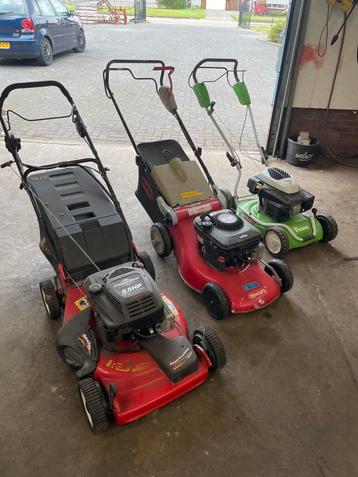 3x benzine grasmaaiers zie advertentie inruilers beschikbaar voor biedingen
