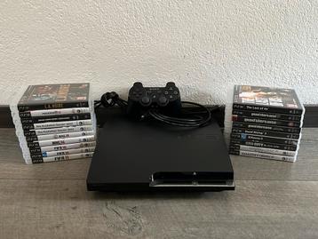 Playstation 3 Slim 320GB met toebehoren beschikbaar voor biedingen