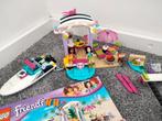 Strandhuisje met auto en boot van Lego Friends te koop!, Kinderen en Baby's, Ophalen, Zo goed als nieuw, Complete set, Lego