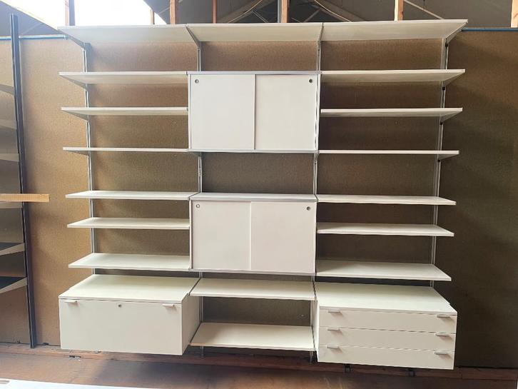 1960’s George Nelson modular shelf system voor Herman Miller, Huis en Inrichting, Kasten | Wandmeubels, Gebruikt, 200 cm of meer