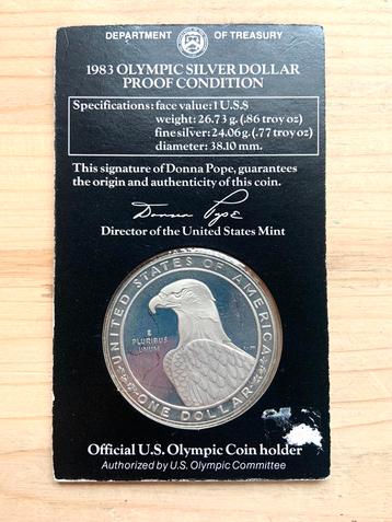 USA 1 Dollar 1983 S Proof zilver beschikbaar voor biedingen