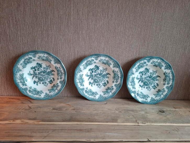 Vintage Unicorn Tableware Borden Engels servies, Huis en Inrichting, Keuken | Servies, Gebruikt, Bord(en), Overige stijlen, Aardewerk