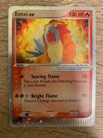 Pokemon Entei EX, Ophalen of Verzenden, Zo goed als nieuw