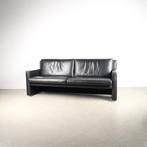 1x Leolux Timandra Bank 3-zits/198cm Leder – Zwart, Niet ingevuld, 150 tot 200 cm, Niet ingevuld, Driepersoons