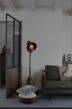Industriële Staande Lamp BePureHome - Antraciet, Huis en Inrichting, Lampen | Vloerlampen, Ophalen, Zo goed als nieuw, Metaal