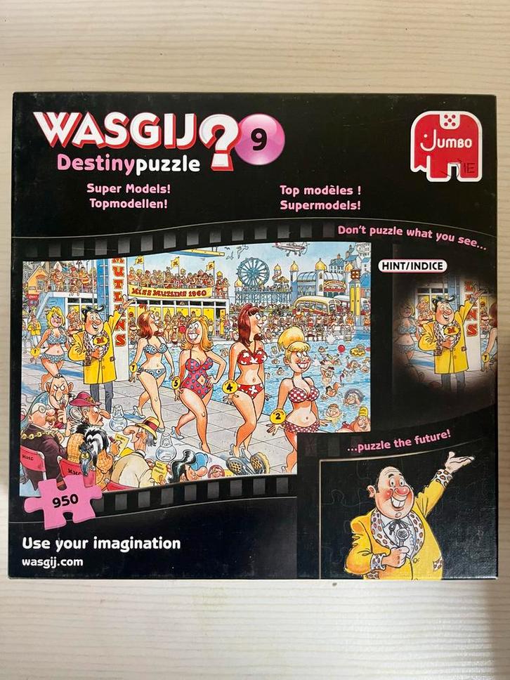Wasgij Destiny 9 - Modeshow Puzzel 950 stukjes, Hobby en Vrije tijd, Denksport en Puzzels, Zo goed als nieuw, Legpuzzel, 500 t/m 1500 stukjes