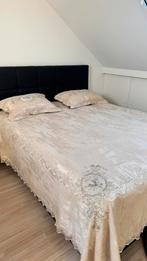 Tweepersoons boxspring met opbergruimte aan onderkant, Huis en Inrichting, Zwart, Tweepersoons, Ophalen of Verzenden, Zo goed als nieuw