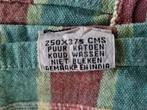 Plaid of deken  (no 1)groen, rood, vaal., Ophalen of Verzenden, Gebruikt